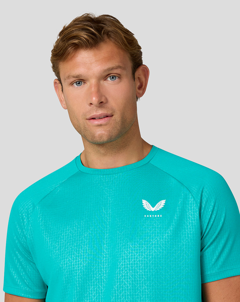 Men’s Adapt Printed T-Shirt - Aqua