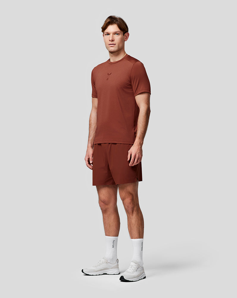 Men’s Reiss Short Sleeve Performance T-Shirt - Rust