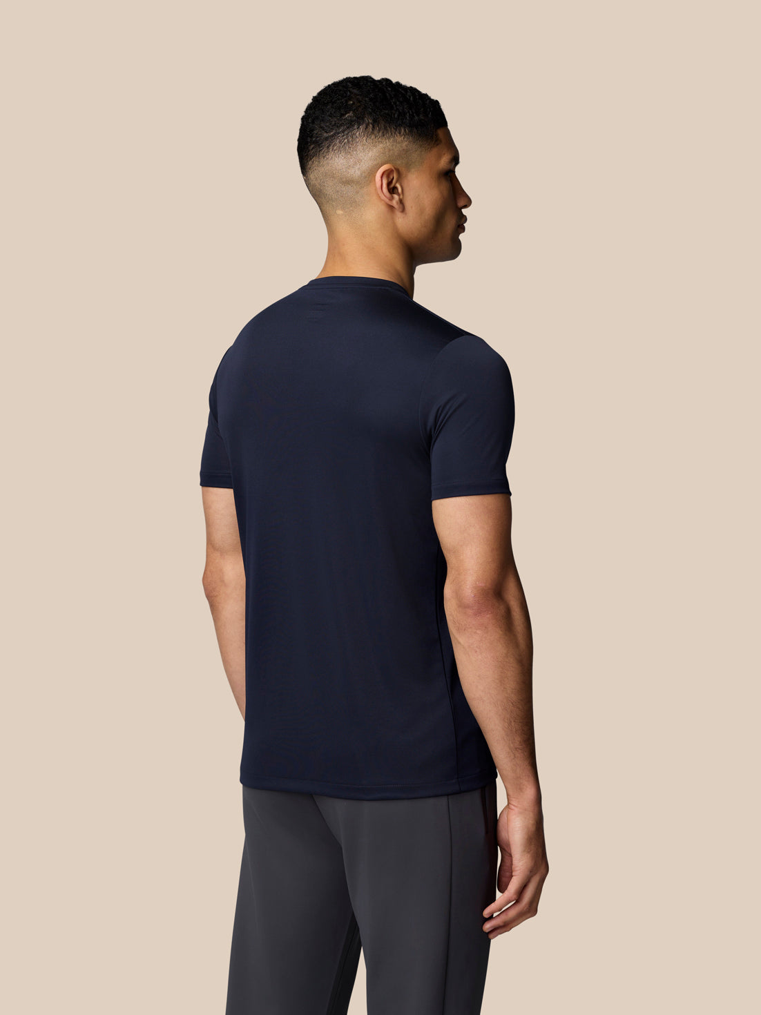 Grafik Training T-Shirt – Mitternachtsblau - Midnight Navy/Sky Blue