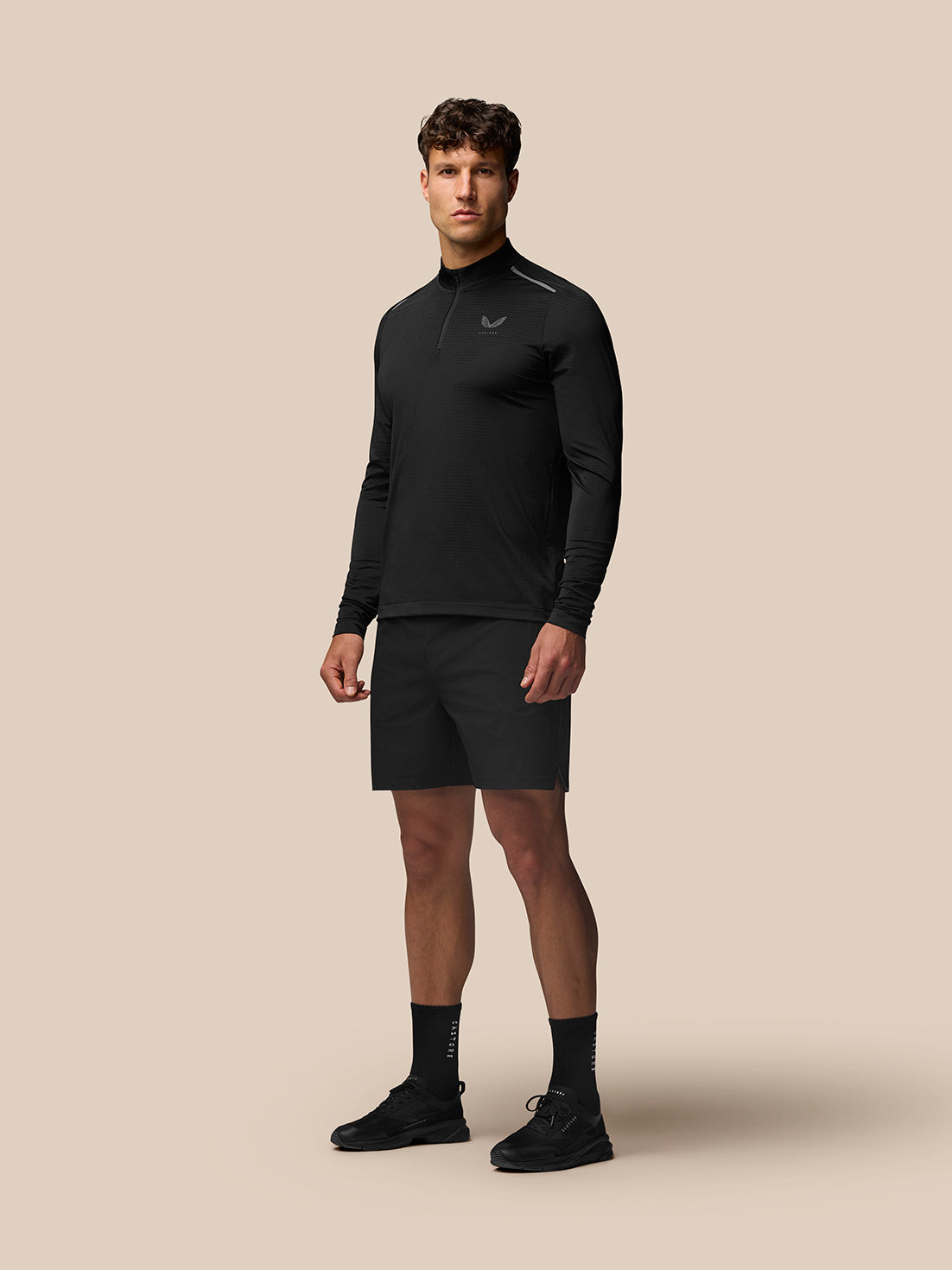 Apex Training 1/4 Zip Top - Black - Black