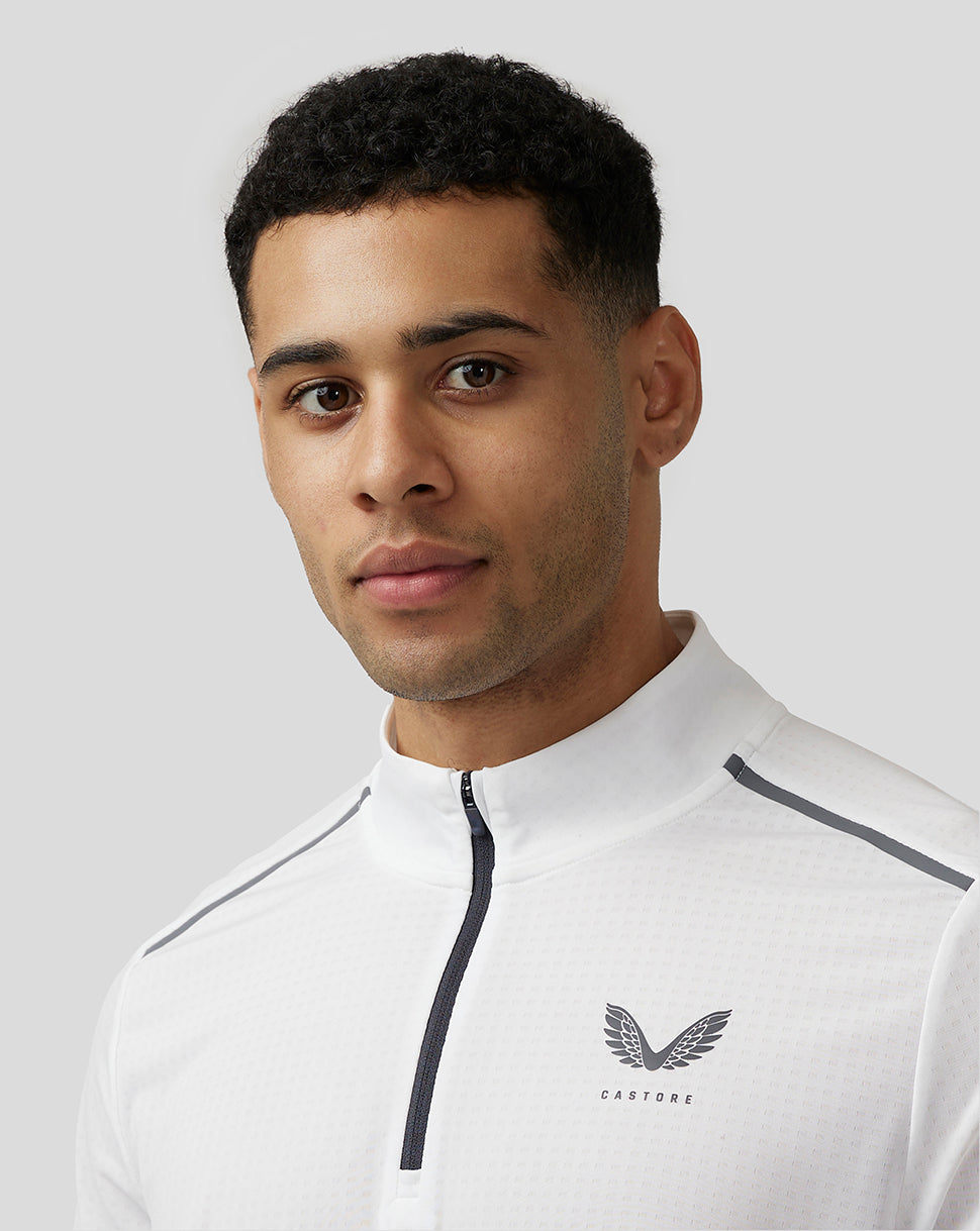 Men’s Apex Aeromesh Quarter Zip - White