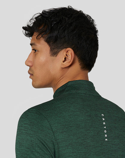 Men’s Active Marl Quarter Zip - Green