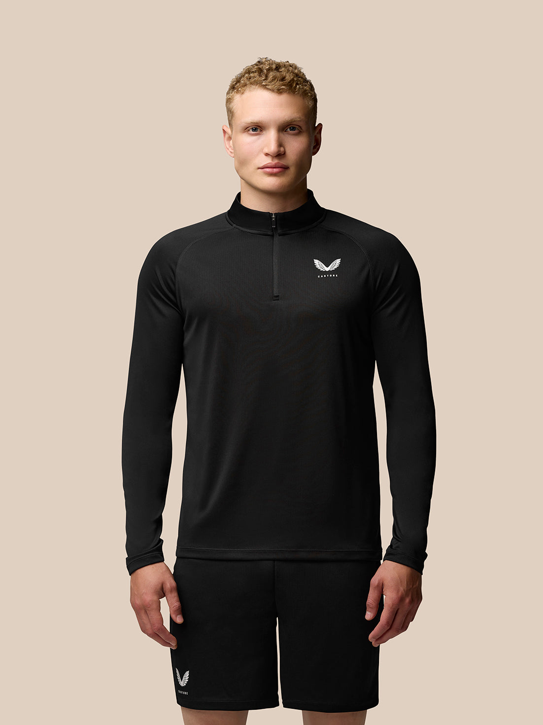 Men’s Adapt Quarter Zip Top - Black