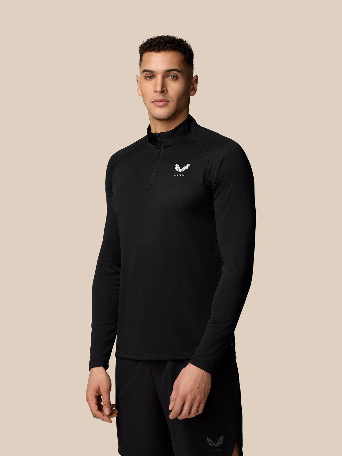 Adapt Training Top con cremallera de 1/4 - Negro - Negro