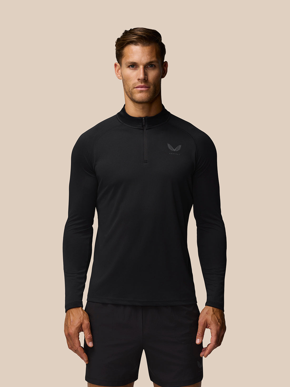 Adapt Training 1/4 Zip Top - Black