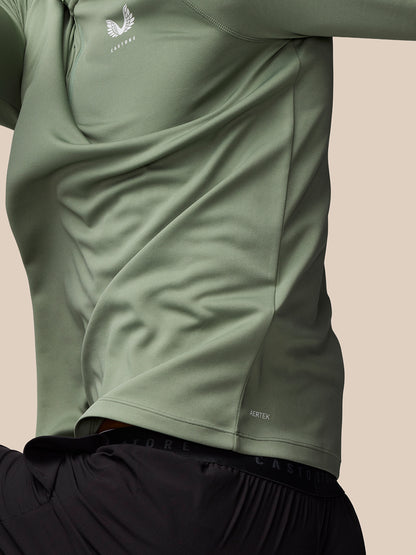 Adapt Training 1/4 Zip Top - Thyme/Mint