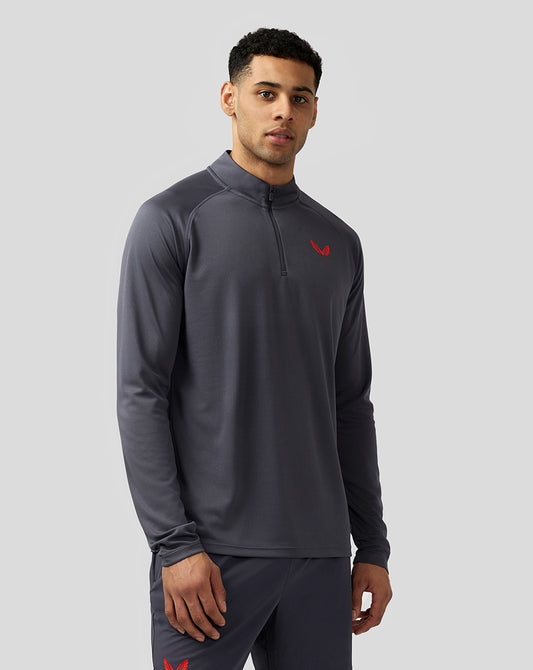 Men’s Adapt Quarter Zip Top - Pewter Blue