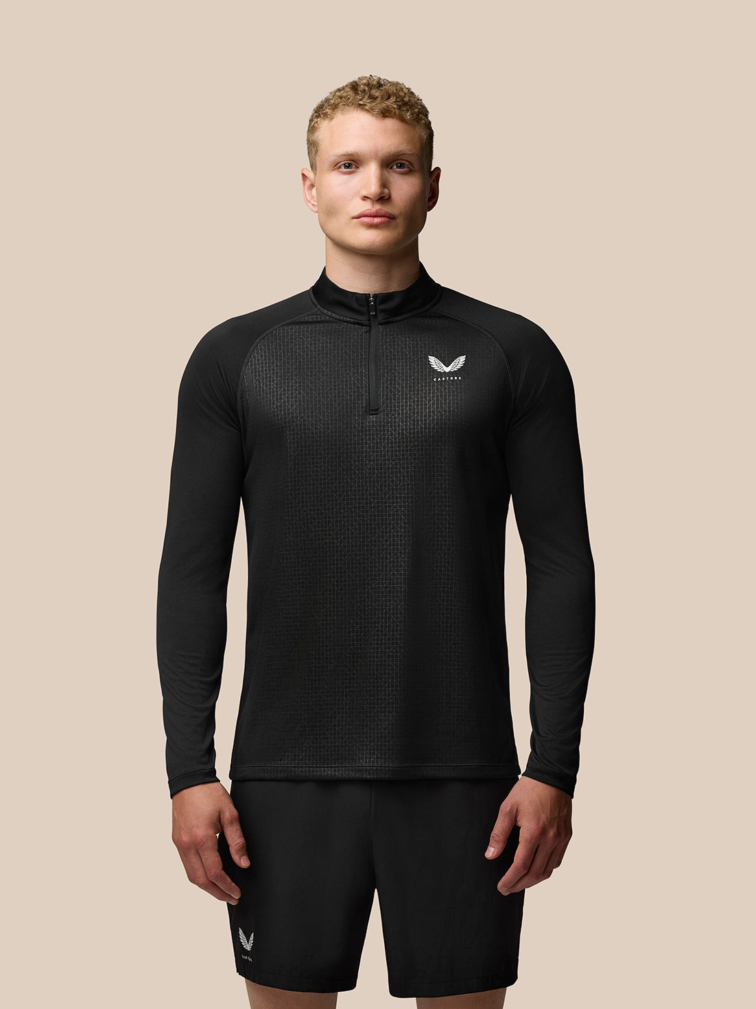 Adapt Training 1/4 Zip Top - Black - Black