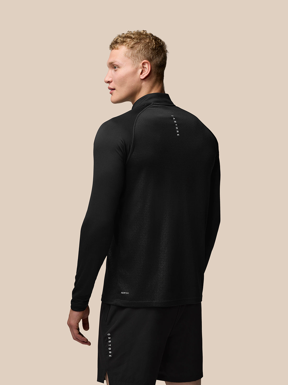 Adapt Training 1/4 Zip Top - Black - Black