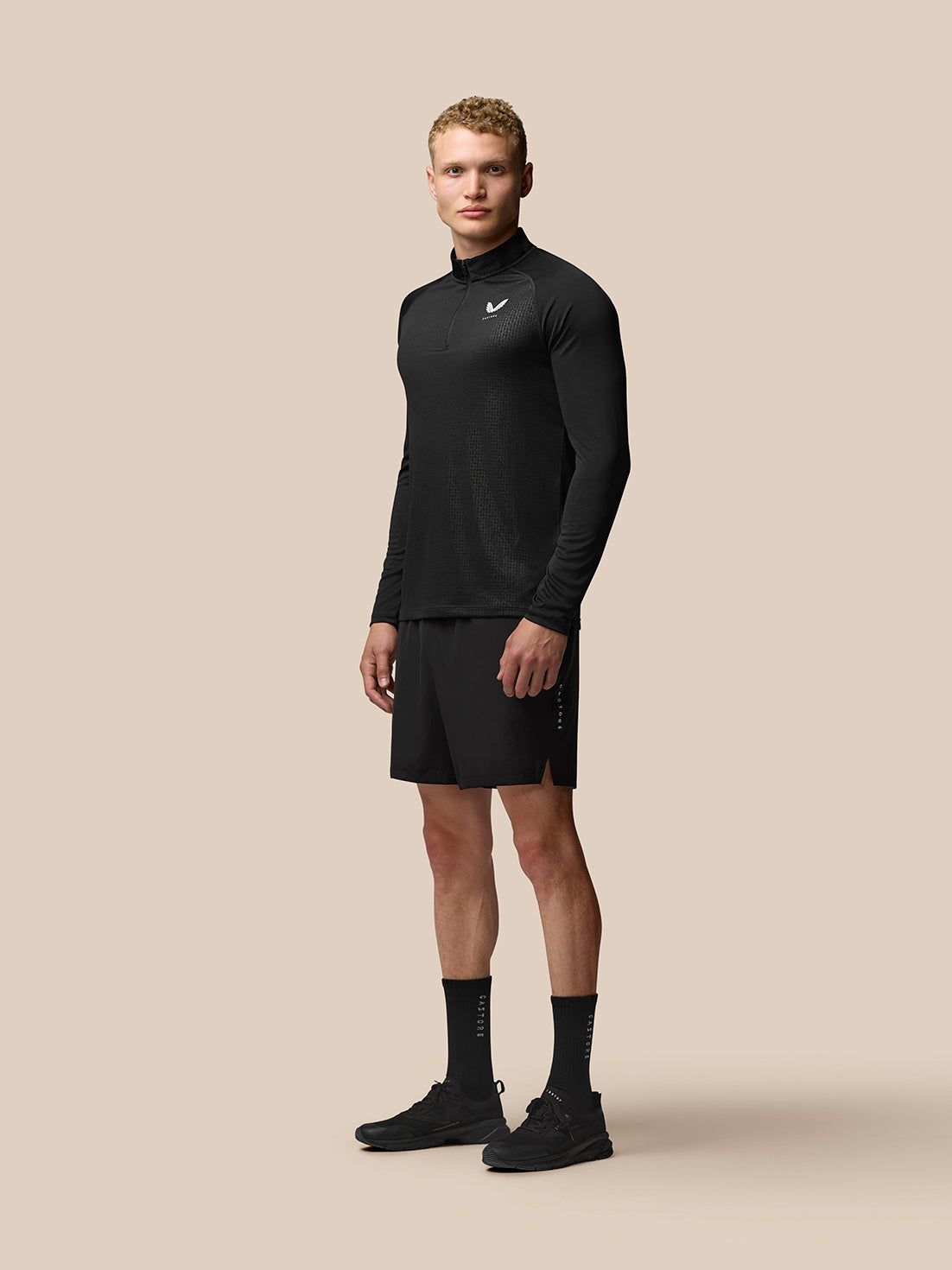 Adapt Training 1/4 Zip Top - Black - Black