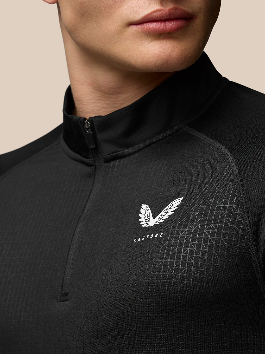 Adapt Training 1/4 Zip Top - Black - Black