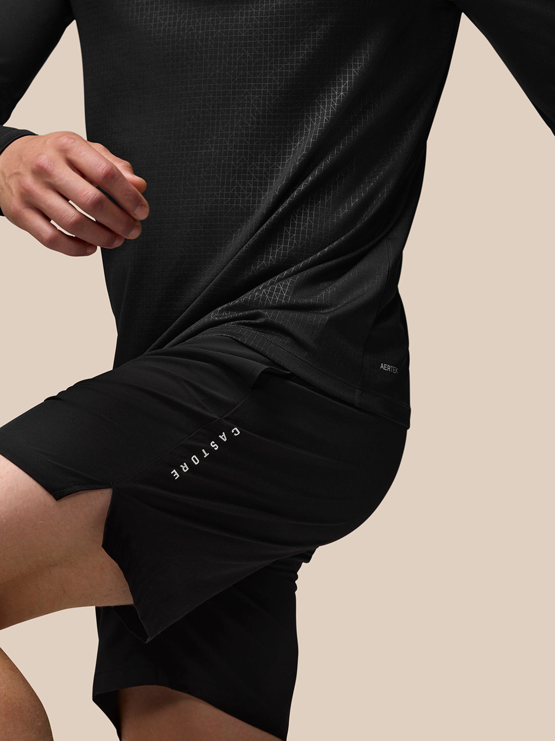 Adapt Training 1/4 Zip Top - Black - Black