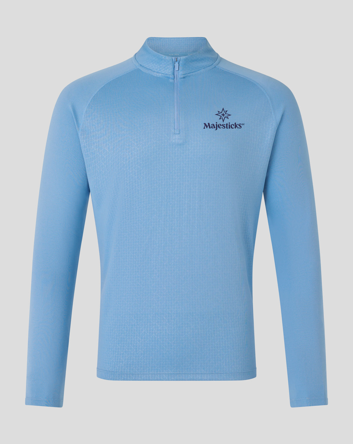 Majesticks Training 1/4 Zip Top - Blue - Sky Blue