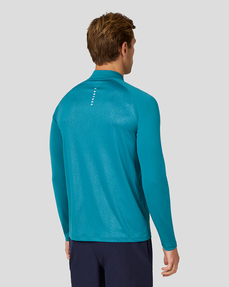 Men’s Adapt Quarter Zip Top - Dark Aqua