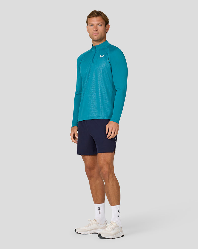 Men’s Adapt Quarter Zip Top - Dark Aqua