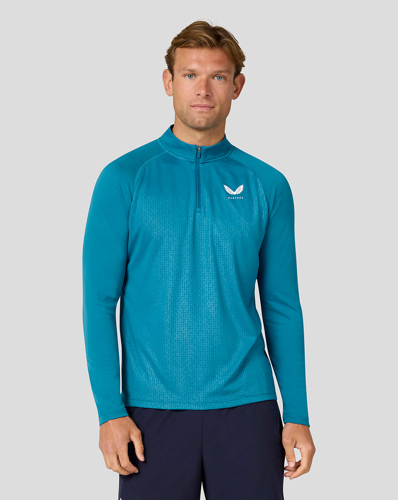 Men’s Adapt Quarter Zip Top - Dark Aqua