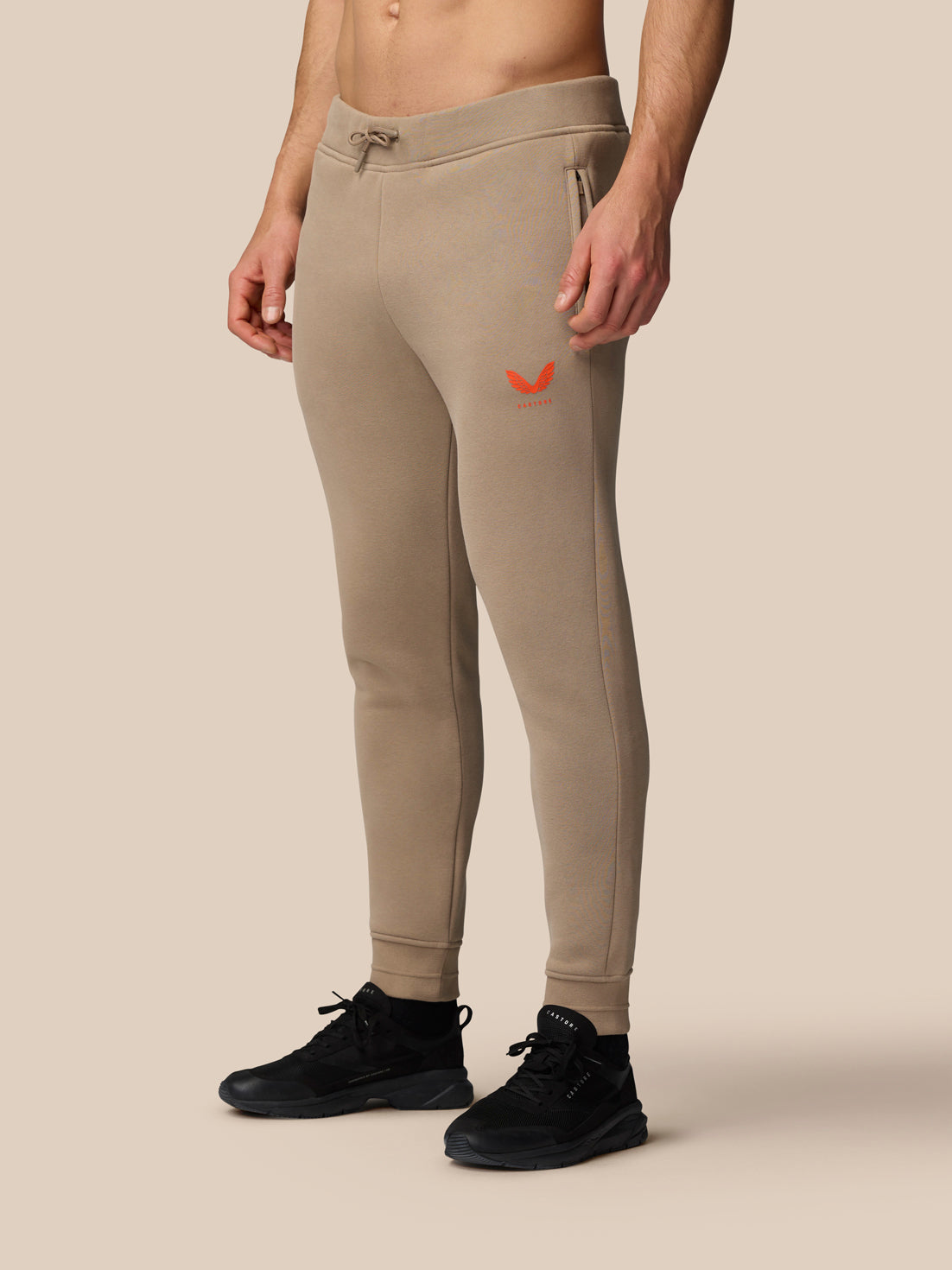 Adapt Fleece Joggers - Clay - Clay/Deep Orange