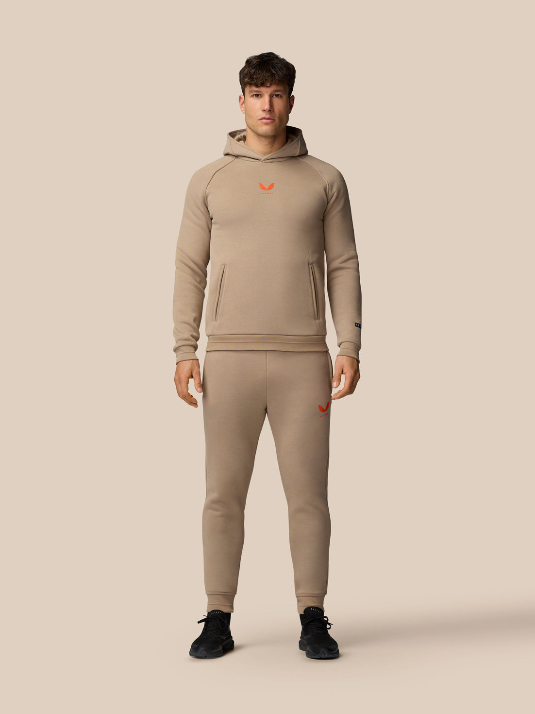 Adapt Fleece Joggers - Clay - Clay/Deep Orange