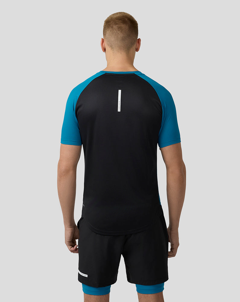 Men’s Flow Short Sleeve Breathable Gym T-Shirt - Dark Aqua