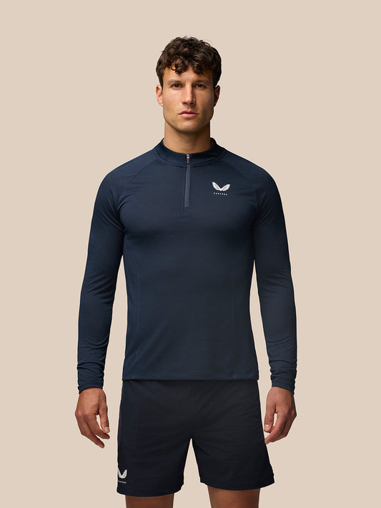 Men’s Apex Knit Quarter Zip Top – Midnight Navy