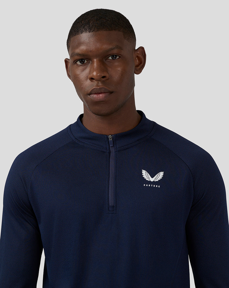 Men’s Apex Knit Quarter Zip Top – Midnight Navy