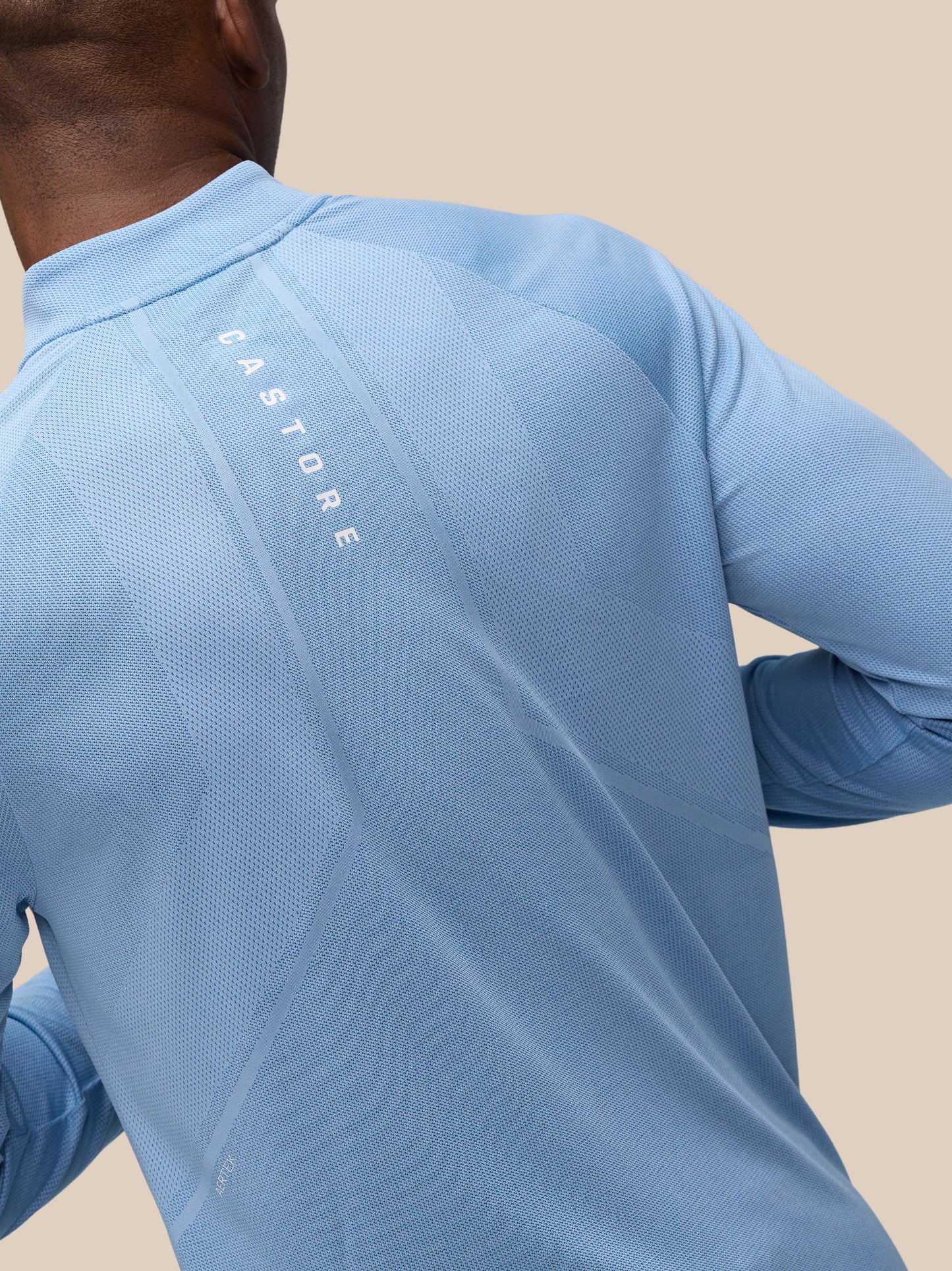 Apex Training 1/4 Zip Top - Sky Blue