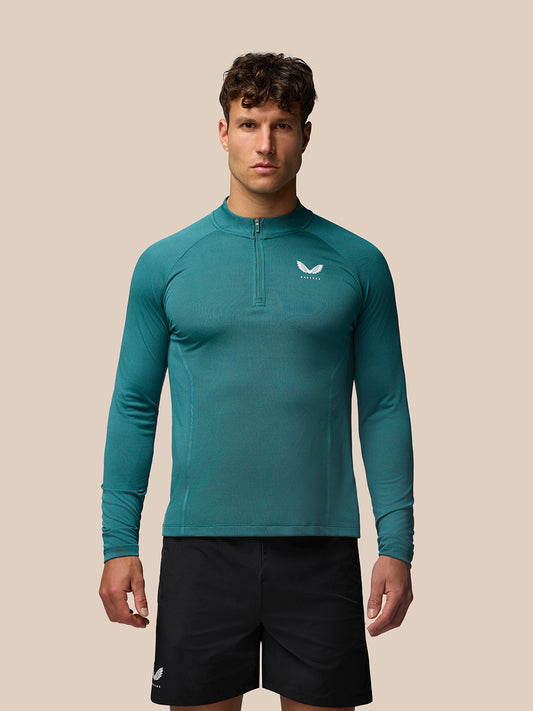 Men’s Apex Knit Quarter Zip – Aqua