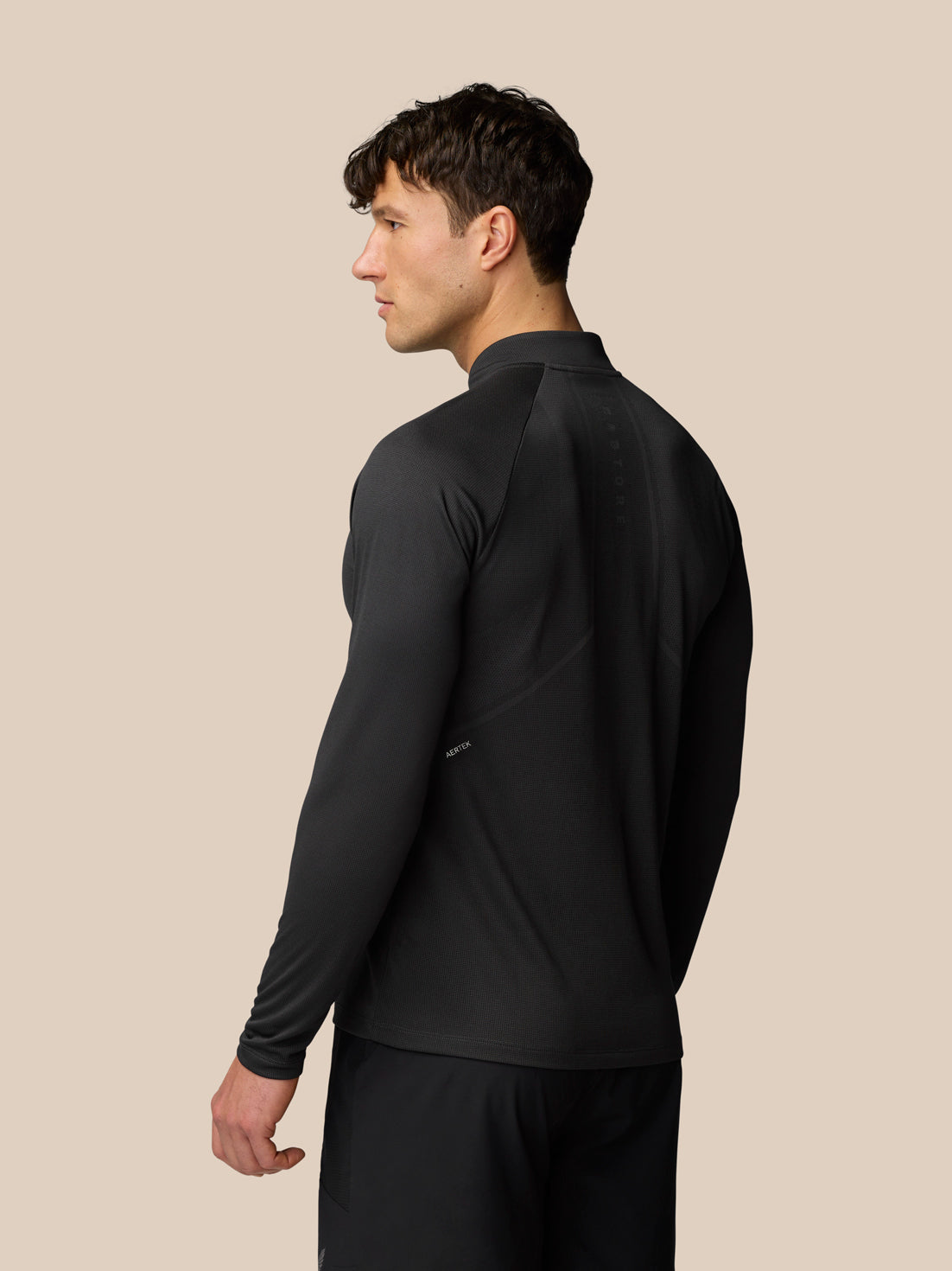 Apex Training 1/4-Zip-Oberteil - Schwarz/Gunmetal - Schwarz/Gunmetal