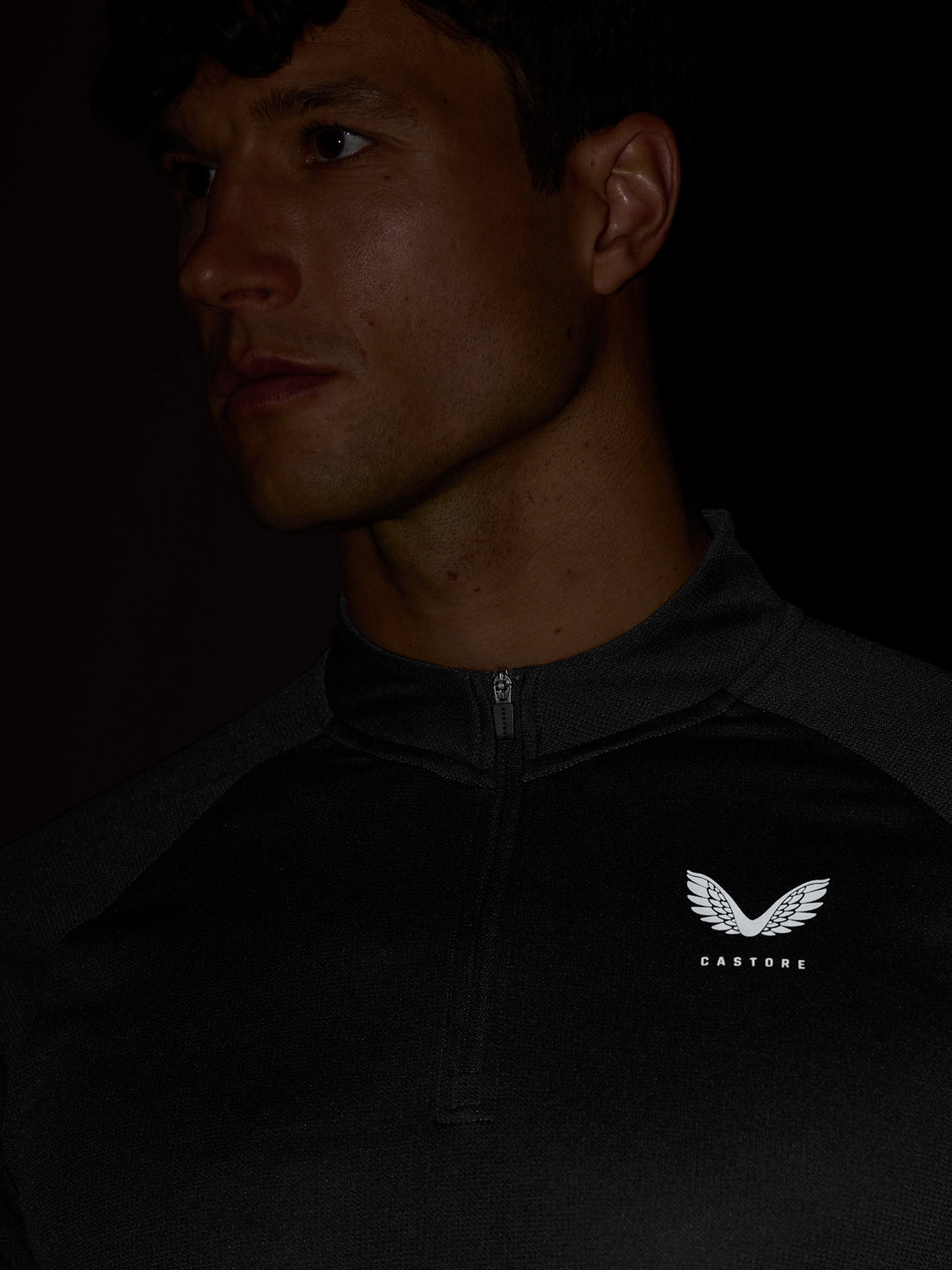 Apex Training 1/4-Zip-Oberteil - Schwarz/Gunmetal - Schwarz/Gunmetal