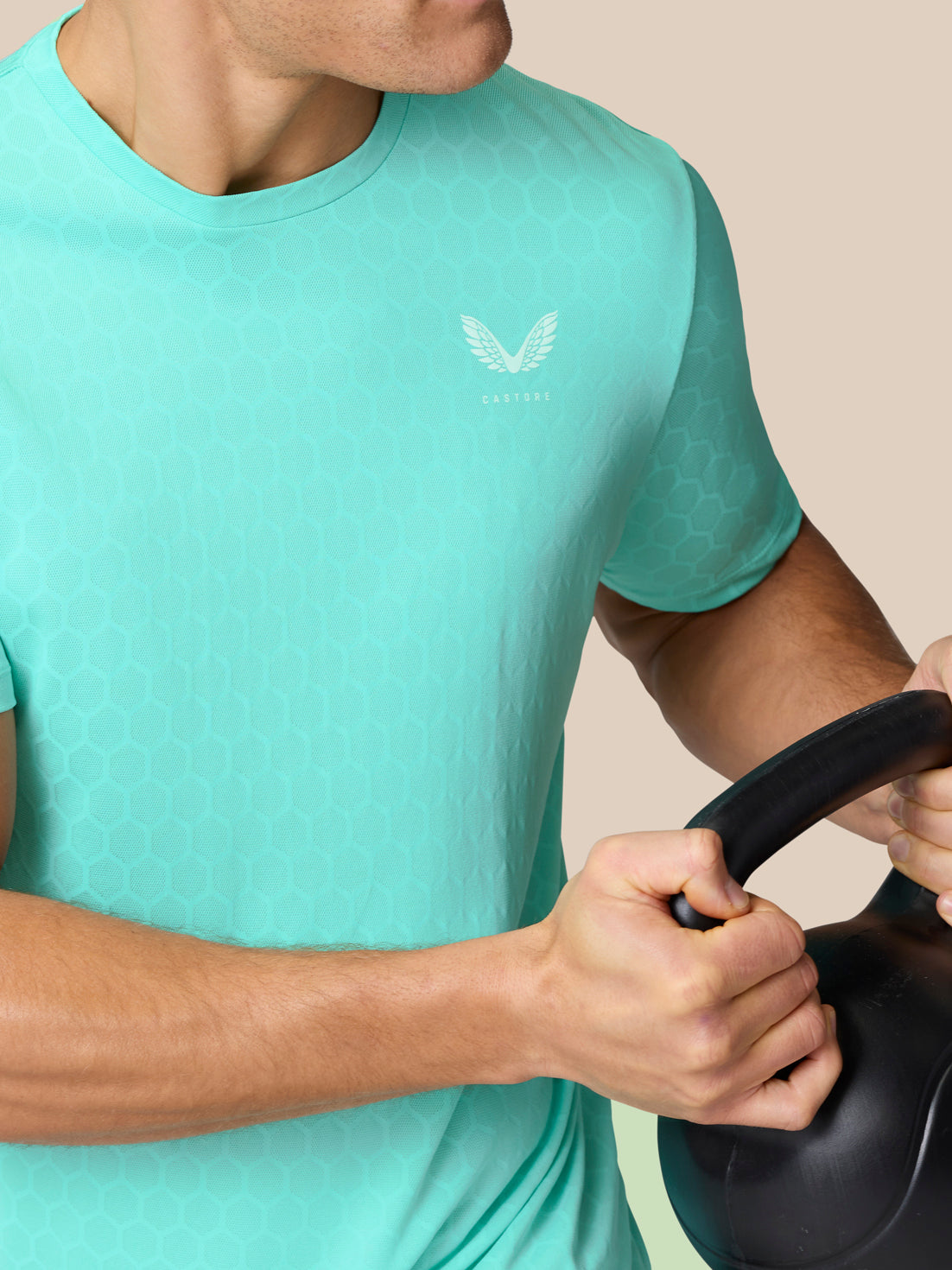 Camiseta Flow Training – Agua claro - Aguamarina claro