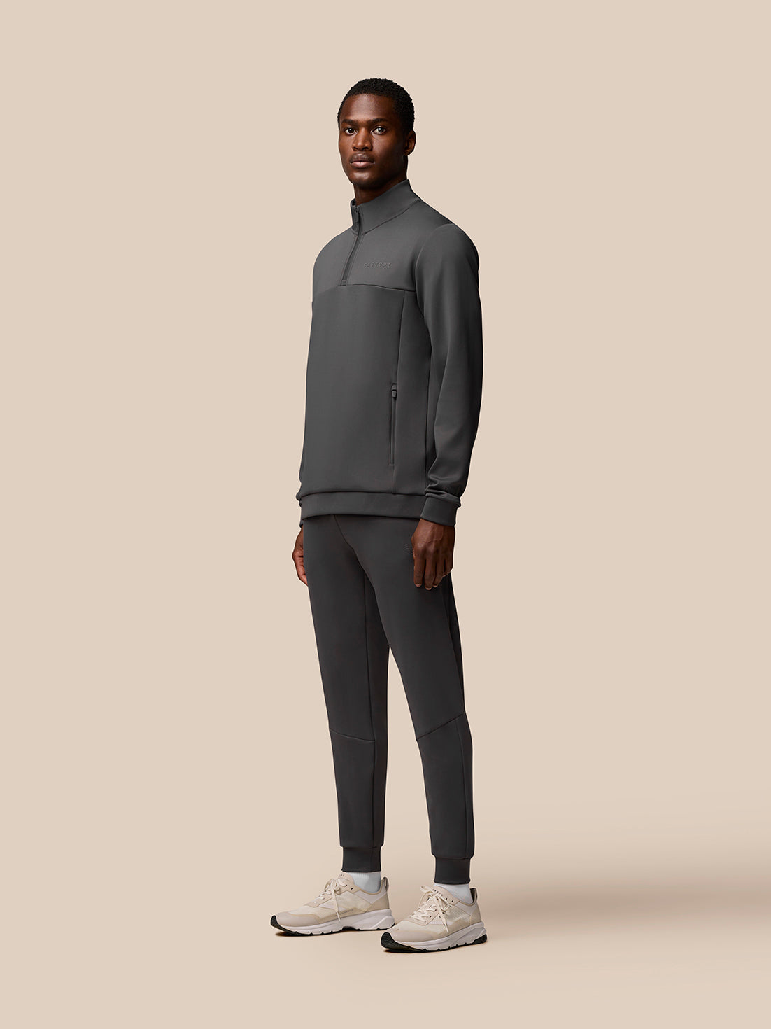 Flex Lifestyle 1/4 Zip - Charcoal - Charcoal