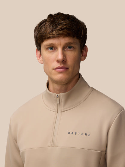 Flex Lifestyle 1/4 Zip - Mushroom/Gunmetal