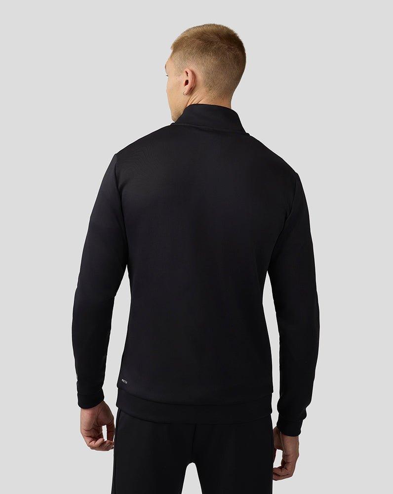 Men’s Scuba Long Sleeve Quarter Zip Top – Black