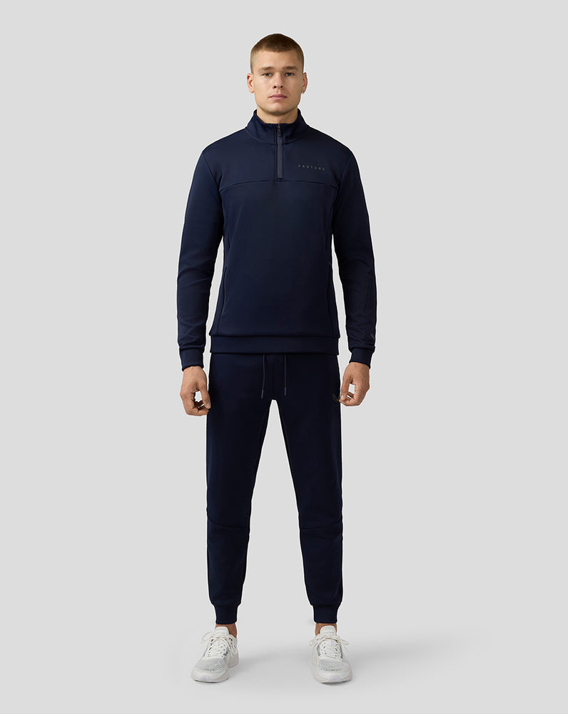 Men’s Scuba Long Sleeve Quarter Zip Top – Midnight Navy