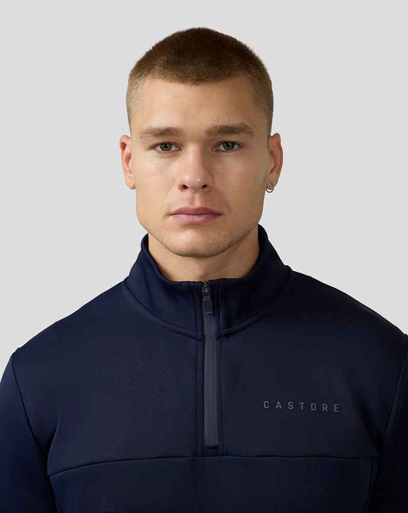 Men’s Scuba Long Sleeve Quarter Zip Top – Midnight Navy