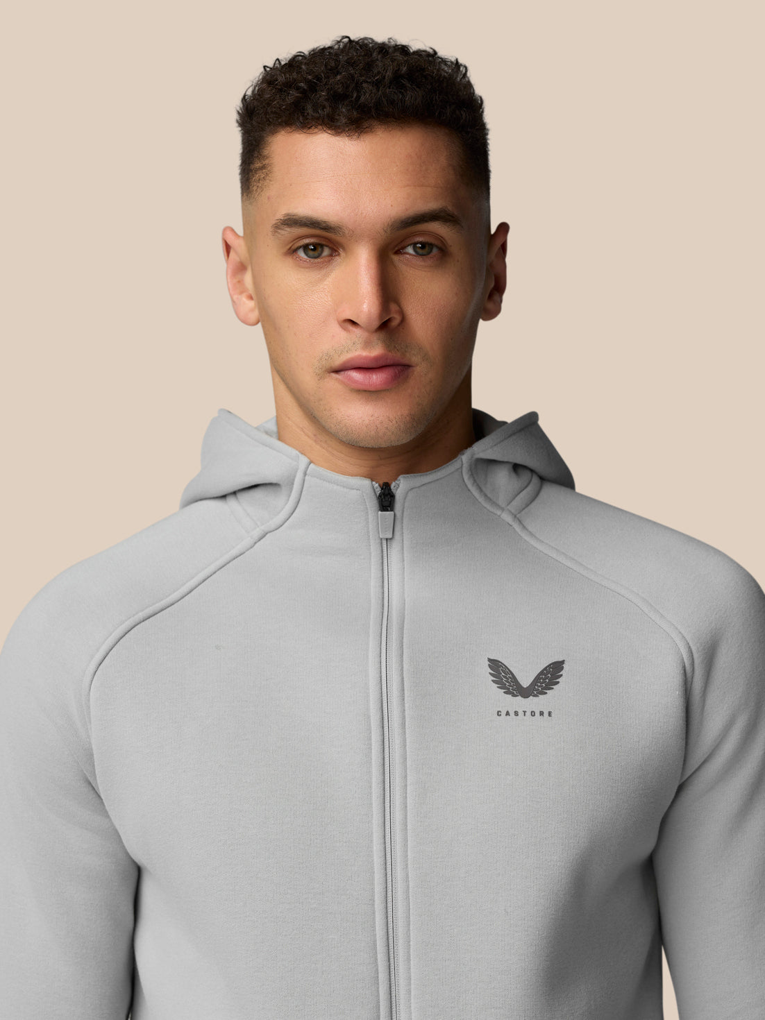 Adapt Fleece Zip-Through Hoodie - Grey - Mid Grey/Gunmetal