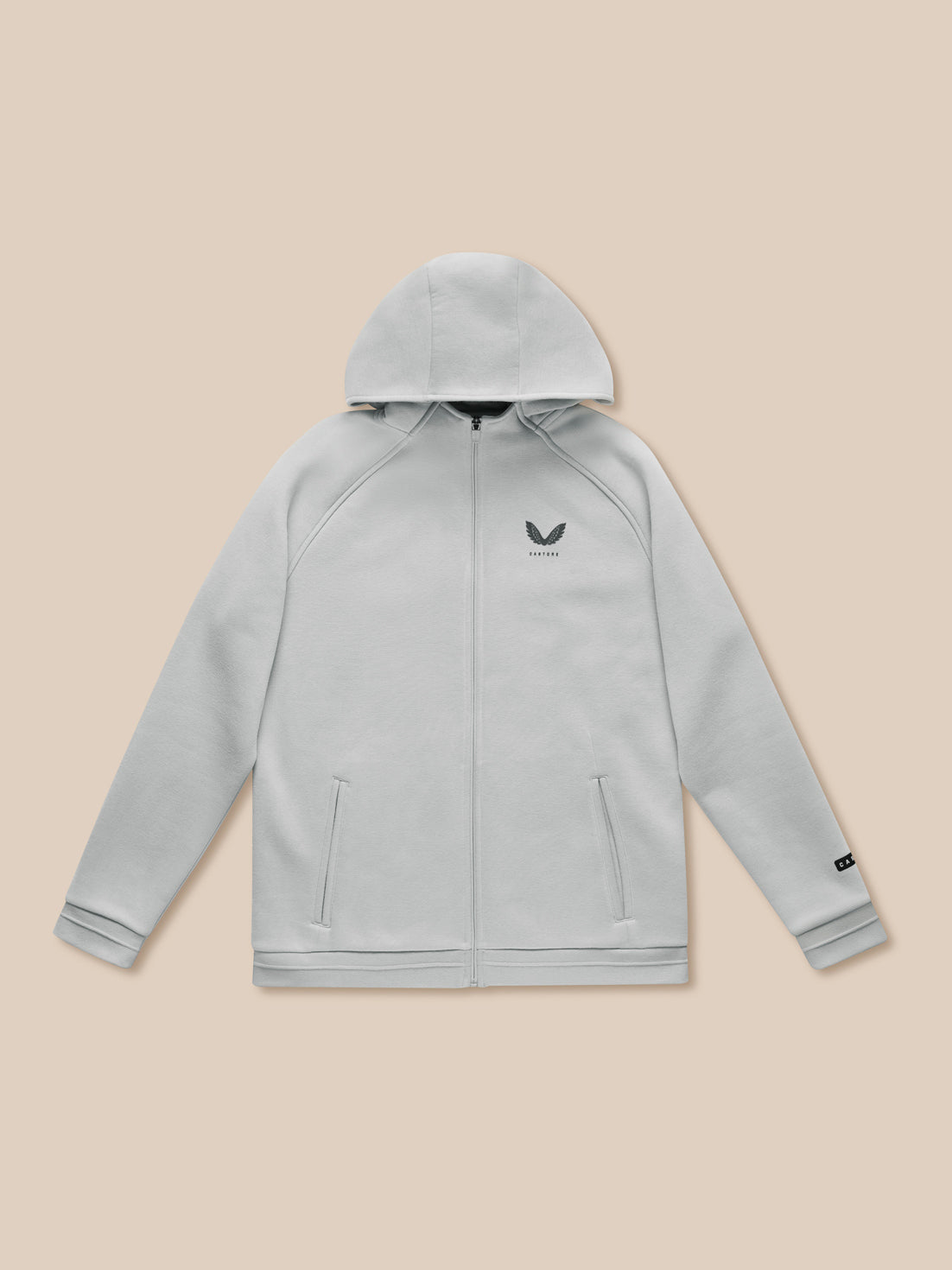 Adapt Fleece Zip-Through Hoodie - Grey - Mid Grey/Gunmetal