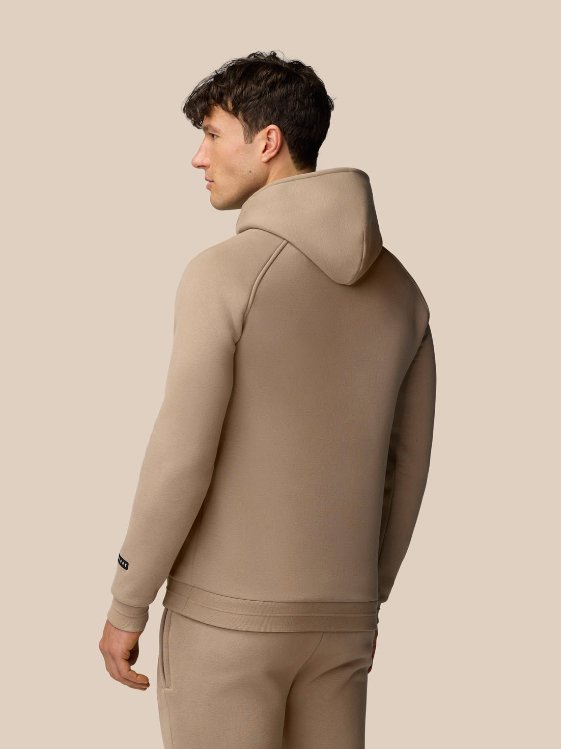 Adapt Fleece Hoodie - Clay - Clay/Deep Orange