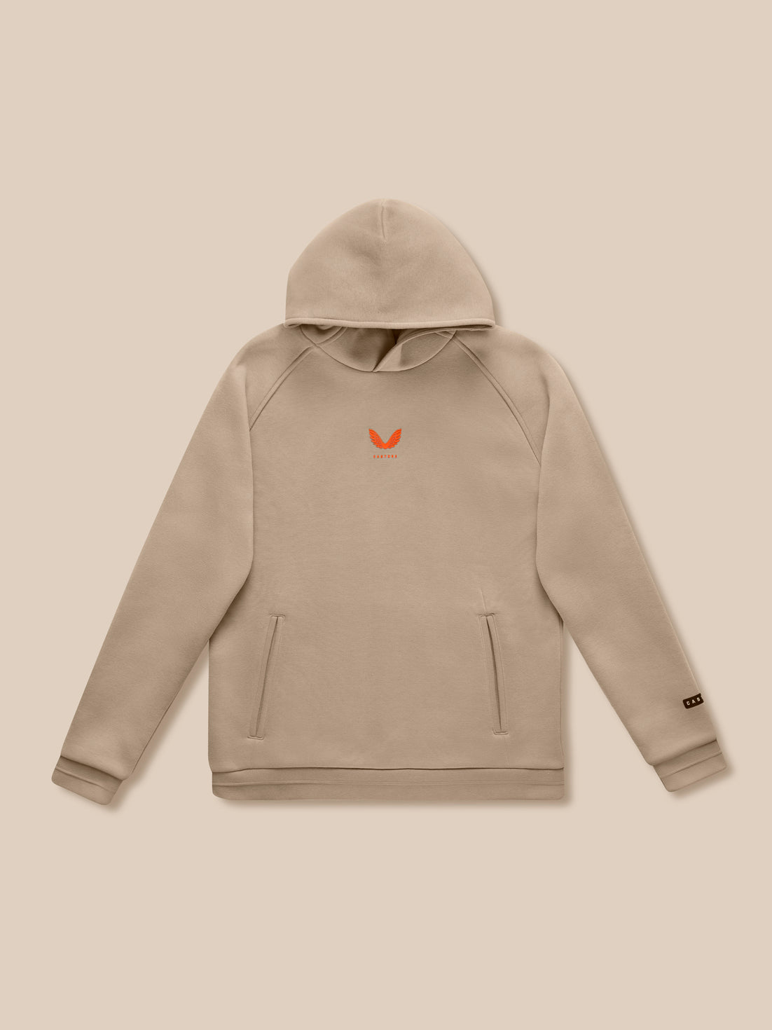 Adapt Fleece Hoodie - Clay - Clay/Deep Orange