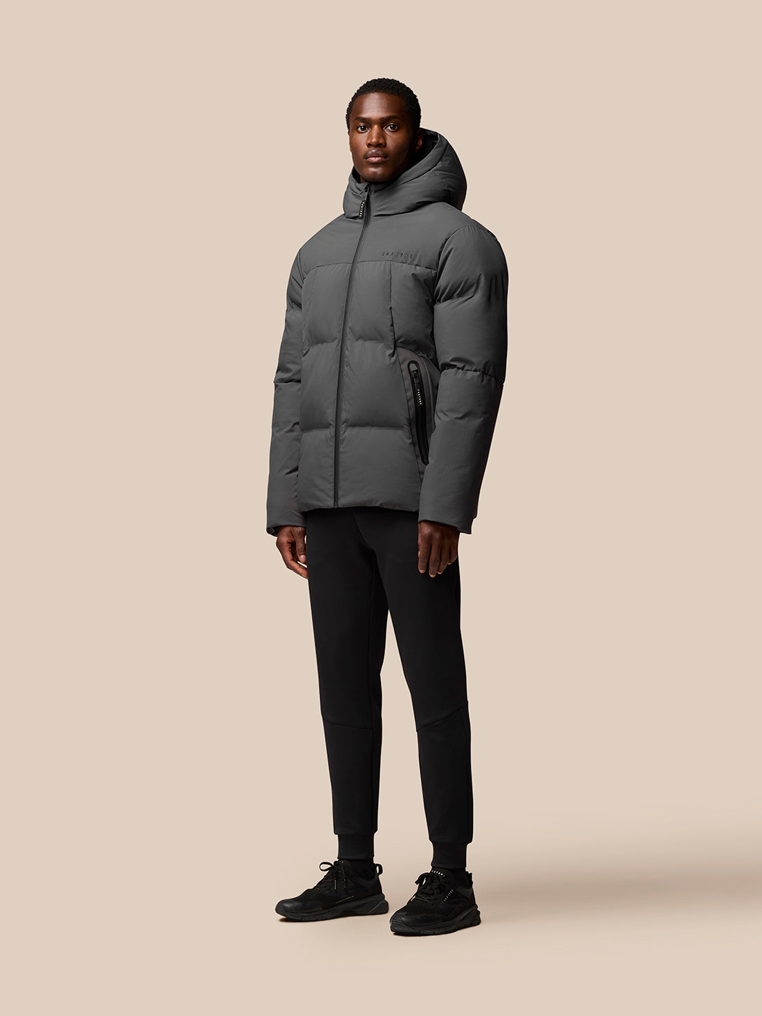 Puffer Jacket - Charcoal - Charcoal