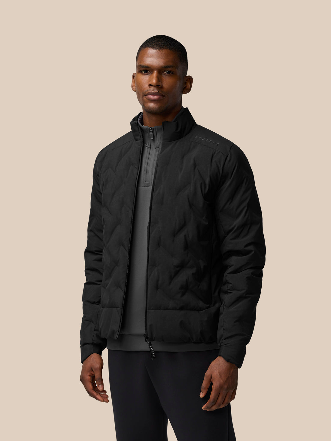 Padded Jacket - Black - Black