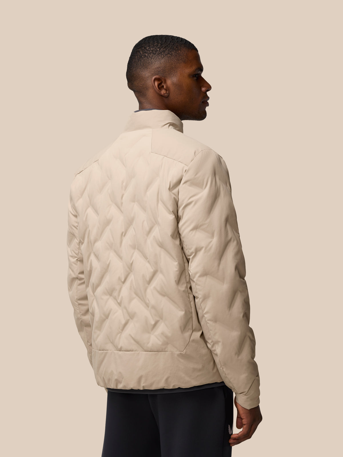 Padded Jacket - Mushroom - Mushroom/Black