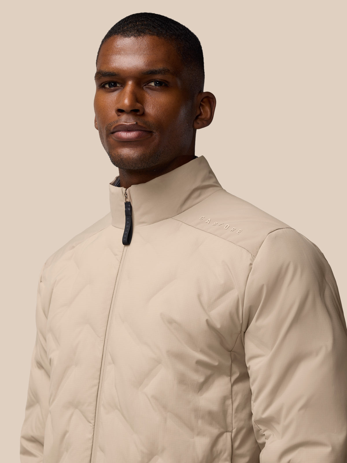 Padded Jacket - Mushroom - Mushroom/Black