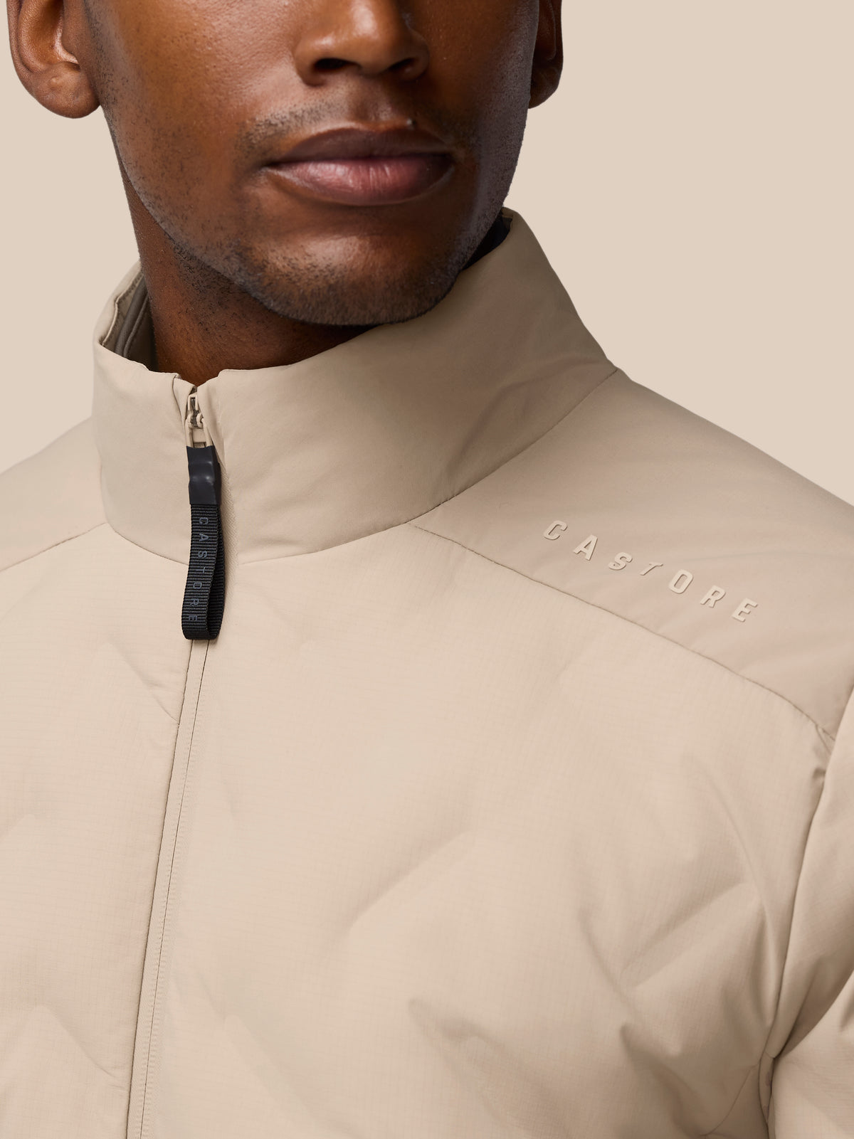 Padded Jacket - Mushroom - Mushroom/Black