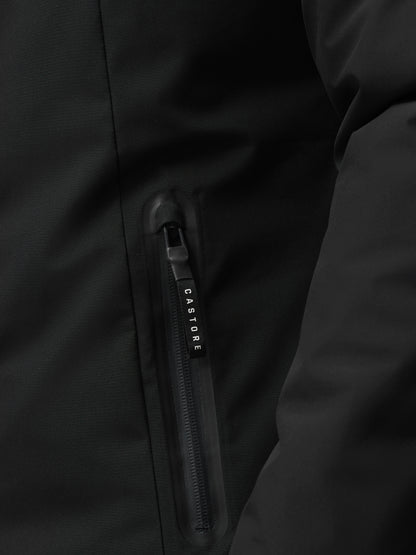 Longline Wadded Jacket - Black
