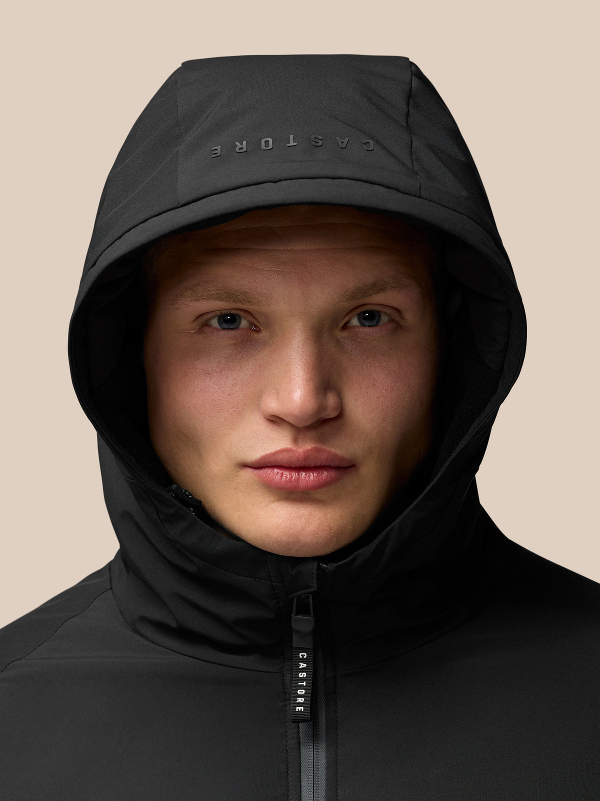 Longline Wadded Jacket - Black - Black