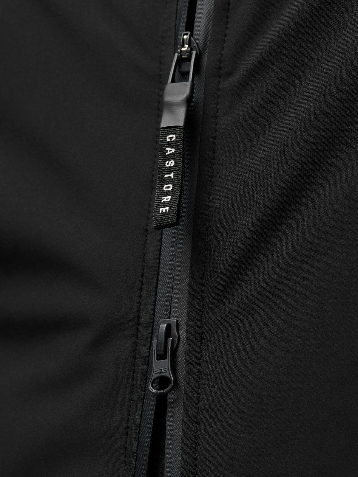 Longline Wadded Jacket - Black - Black