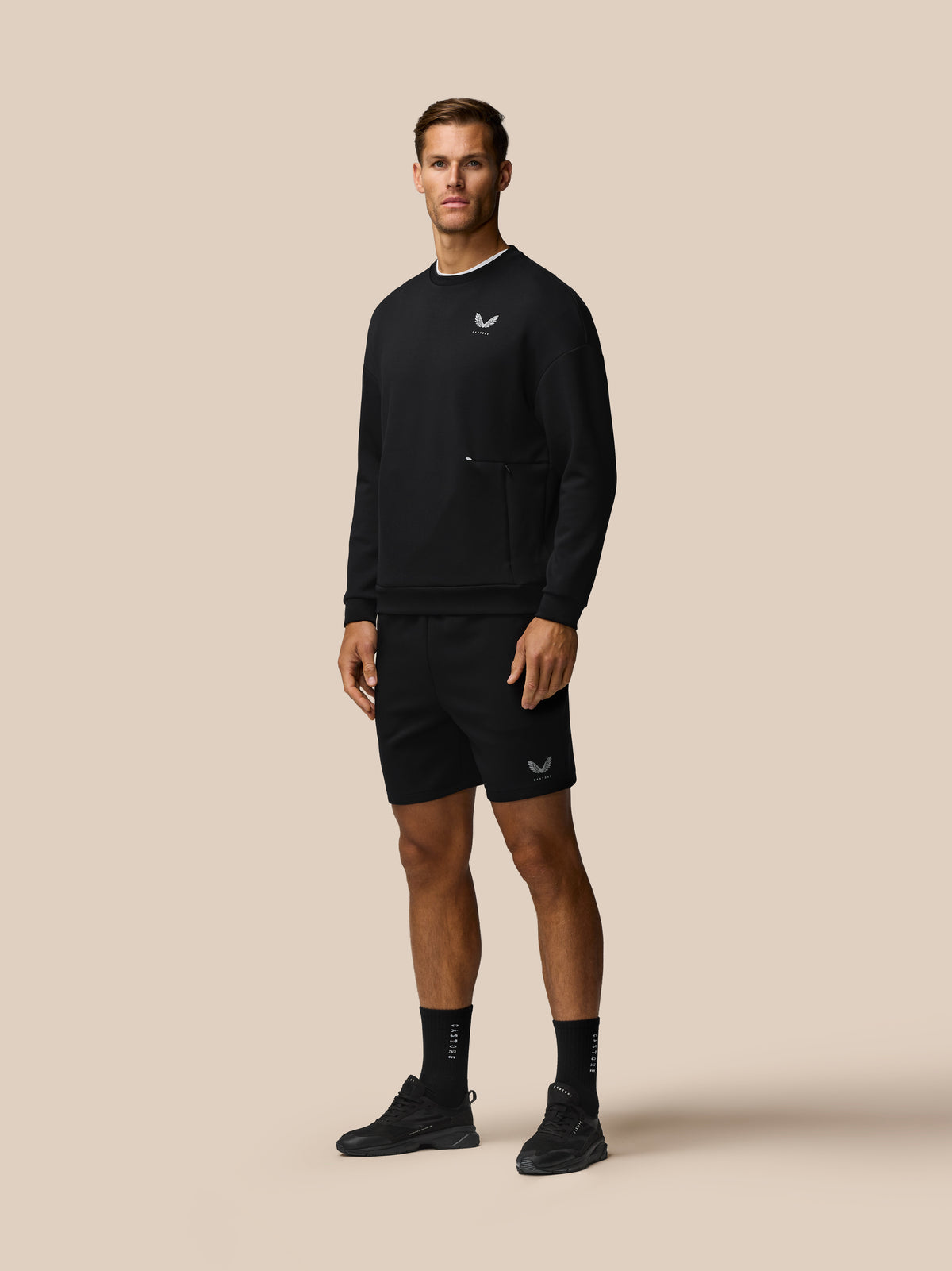 Pantalón corto Travel Lifestyle – Negro - Negro/Gris medio