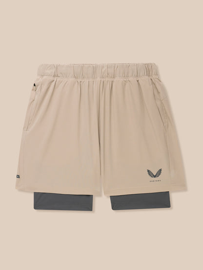 Flow 2-in-1 Shorts - Beige