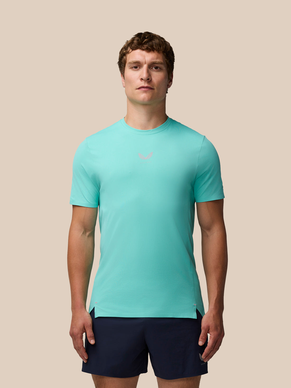 Zone Training T-Shirt – Hellaqua - Light Aqua/Silver Reflective